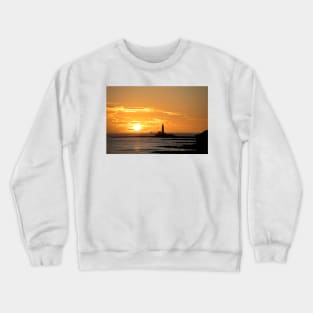 January sunrise at St Mary's Island Crewneck Sweatshirt